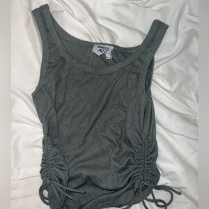 Tank top with ties on side